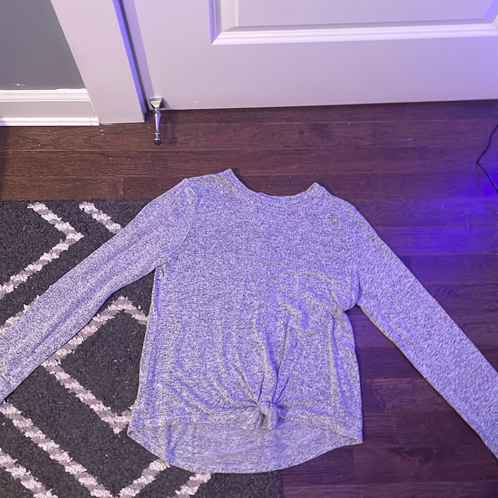 Gray long sleeve shirt size 10 girls